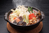 特製鮭の味噌煮鍋